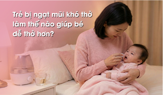 Trẻ bị ngạt mũi khó thở làm thế nào giúp bé dễ thở hơn?