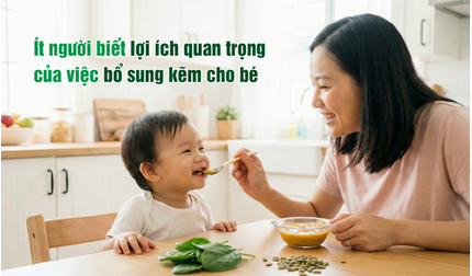 Ít người biết lợi ích quan trọng của việc bổ sung kẽm cho bé
