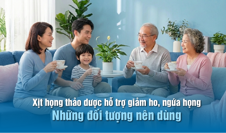 Xịt họng thảo dược hỗ trợ giảm ho ngứa họng những đối tượng nên dùng