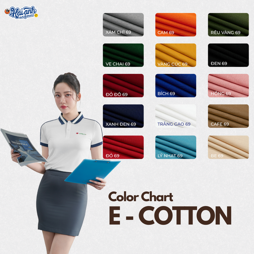 Đồng phục Polo Ecotton - 3 tiêu chí tạo nên dấu ấn cho đồng phục doanh nghiệp