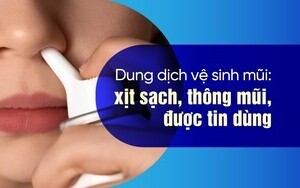 Dung dịch vệ sinh mũi: xịt sạch, thông mũi, được tin dùng
