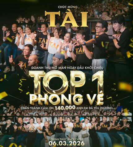 'TÀI' bất ngờ vượt mặt 'Thỏ Ơi', dẫn đầu phòng vé ngày đầu ra mắt