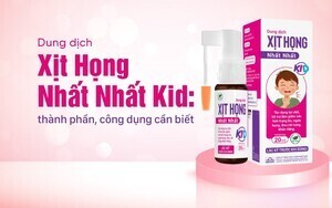 Dung dịch Xịt Họng Nhất Nhất Kid: thành phần, công dụng cần biết