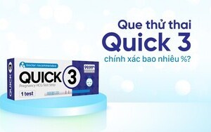 Que thử thai Quick 3 chính xác bao nhiêu %?