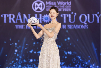 Công bố vương miện Miss World Vietnam 2025 đính kết 3.368 viên đá quý