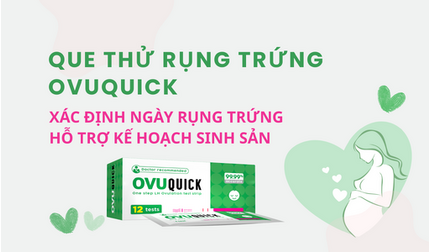 Que thử rụng trứng OVUQUICK: xác định ngày rụng trứng
