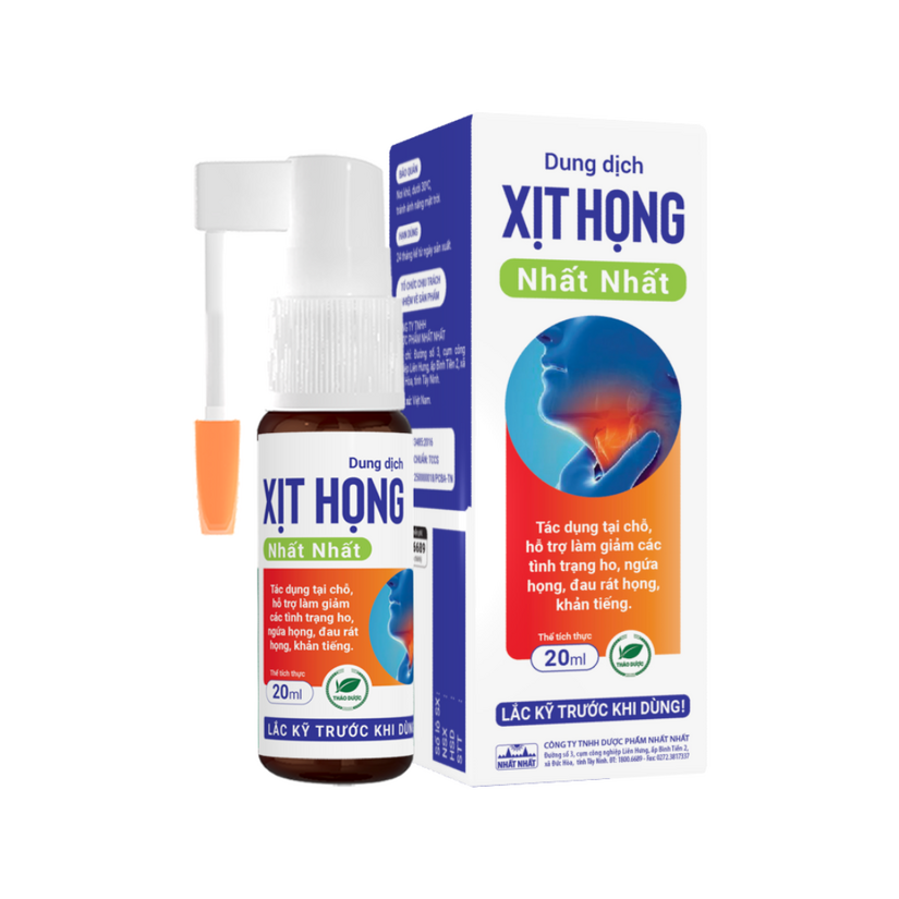 Dung dịch Xịt Họng Nhất Nhất: phù hợp với những ai?