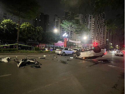 Công an Hà Nội điều tra vụ tai nạn liên hoàn, 1 người bị thương