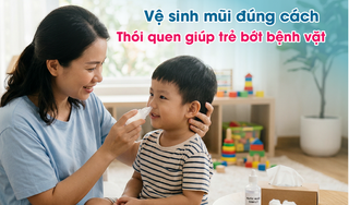 Vệ sinh mũi đúng cách - thói quen giúp trẻ bớt bệnh vặt