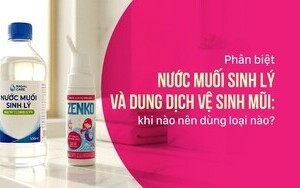Phân biệt nước muối sinh lý và dung dịch vệ sinh mũi: dùng loại nào?