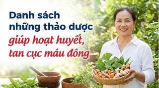 Danh sách những thảo dược giúp hoạt huyết, tan cục máu đông
