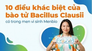 10 điều khác biệt của bào tử Bacillus Clausii có trong Menbio