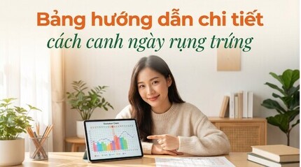 Bảng hướng dẫn chi tiết cách canh ngày rụng trứng