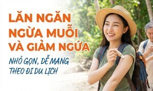 Lăn ngăn ngừa muỗi và giảm ngứa - nhỏ gọn, dễ mang theo đi du lịch