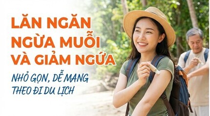 Lăn ngăn ngừa muỗi và giảm ngứa - nhỏ gọn, dễ mang theo đi du lịch