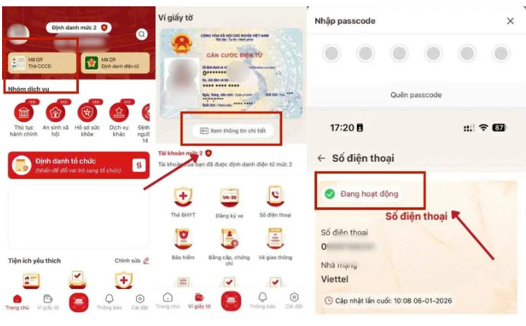 2 cách kiểm tra số điện thoại đã được tích hợp trên VNeID hay chưa?