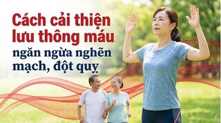 Cách cải thiện lưu thông máu, ngăn ngừa nghẽn mạch, đột quỵ