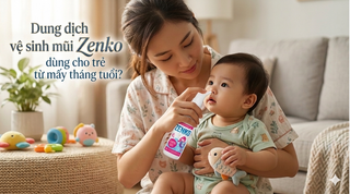 Dung dịch vệ sinh mũi Zenko dùng cho trẻ từ mấy tháng tuổi?