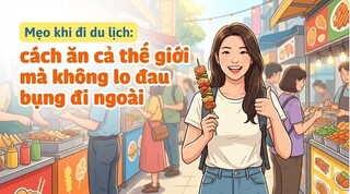 Mẹo khi đi du lịch: cách ăn cả thế giới mà không lo đau bụng đi ngoài