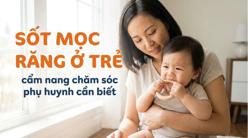 Sốt mọc răng ở trẻ: cẩm nang chăm sóc phụ huynh cần biết