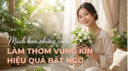 Mách bạn những cách làm thơm vùng kín hiệu quả bất ngờ