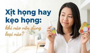 Xịt họng hay kẹo họng: khi nào nên dùng loại nào?