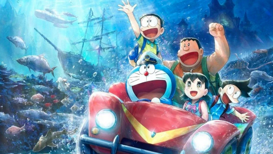 Doraemon đưa Nobita và Shizuka đến Hạ Long, mặc áo dài, đội nón lá