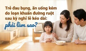 Trẻ đau bụng, ăn uống kém do loạn khuẩn đường ruột: phải làm sao?