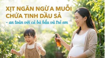 Xịt ngăn ngừa muỗi chứa tinh dầu sả - an toàn với cả bà bầu và trẻ em