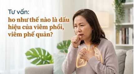 Tư vấn: ho như thế nào là dấu hiệu của viêm phổi, viêm phế quản?