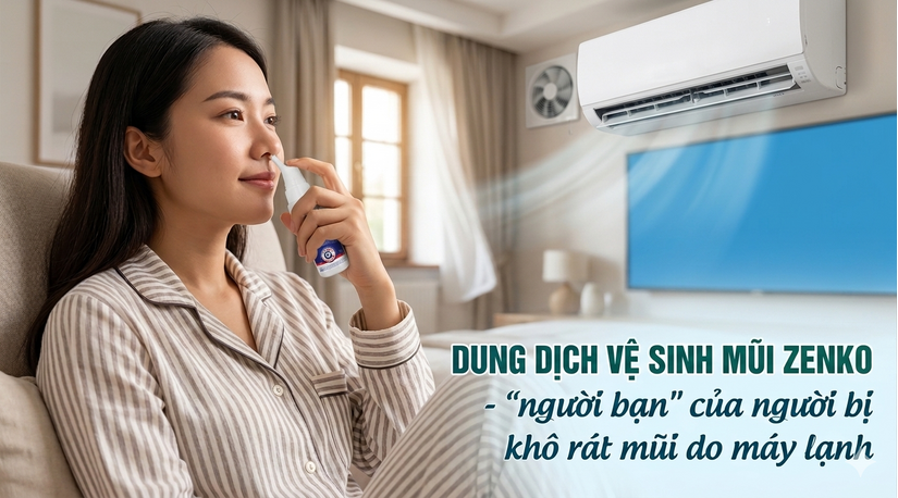 Dung dịch vệ sinh mũi Zenko - "người bạn" của người bị khô rát mũi