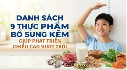 Danh sách 9 thực phẩm bổ sung kẽm giúp phát triển chiều cao vượt trội