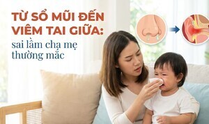 Từ sổ mũi đến viêm tai giữa: sai lầm cha mẹ thường mắc