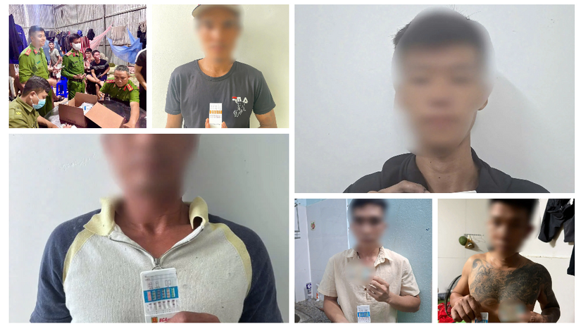 Công an Đà Nẵng bất ngờ kiểm tra lán trại công trình, cơ sở lưu trú phát hiện nhiều người dương tính với ma tuý