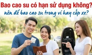 Bao cao su có hạn sử dụng không nên để bao cao su trong ví hay cốp xe