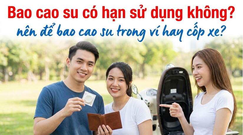 Bao cao su có hạn sử dụng không nên để bao cao su trong ví hay cốp xe