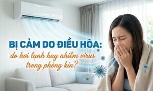 Bị cảm do điều hòa: do hơi lạnh hay nhiễm virus trong phòng kín?
