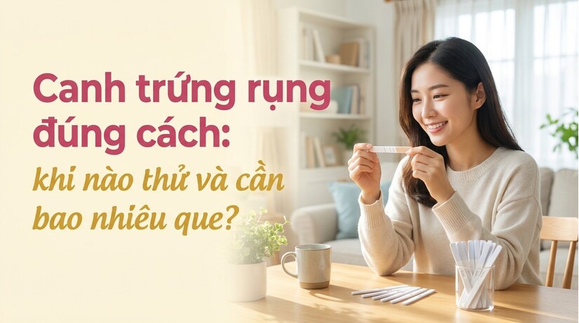 Canh trứng rụng đúng cách: khi nào thử và cần bao nhiêu que?