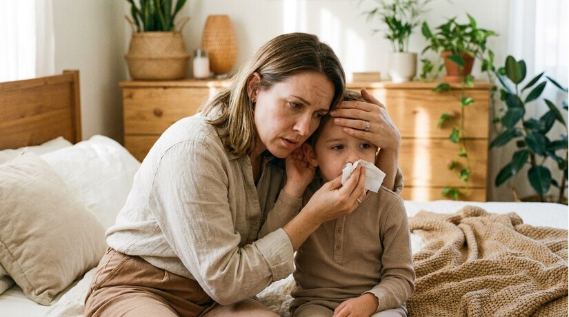 Nhìn màu sắc nước mũi chẩn đoán bệnh của trẻ