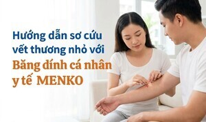 Hướng dẫn sơ cứu vết thương nhỏ với Băng dính cá nhân y tế MENKO