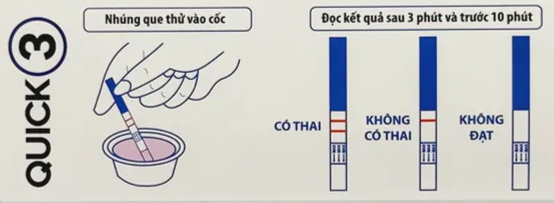 Hướng dẫn chi tiết cách dùng Que thử thai Quick 3 - tự tin hơn,