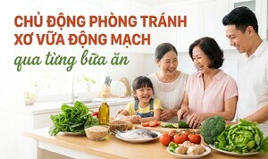 Chủ động phòng tránh xơ vữa động mạch qua từng bữa ăn