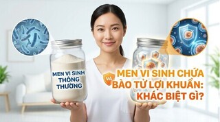 Men vi sinh thông thường và men vi sinh chứa bào từ lợi khuẩn