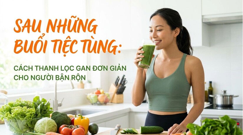 Sau những buổi tiệc tùng: cách thanh lọc gan đơn giản