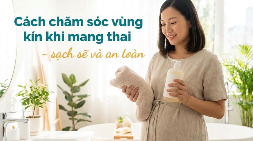 Cách chăm sóc vùng kín khi mang thai - sạch sẽ và an toàn