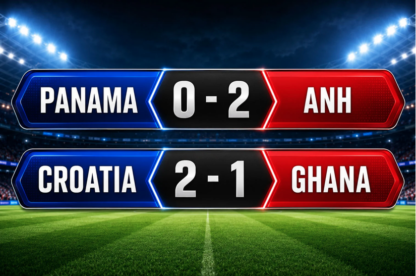 Anh, Croatia, Ghana thẳng tiến vào vòng 1/16 World Cup 2026
