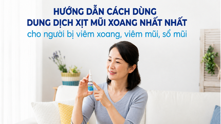 Hướng dẫn cách dùng Dung dịch Xịt Mũi Xoang Nhất Nhất