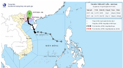 Bão số 1 di chuyển chậm, gây mưa to đến rất to