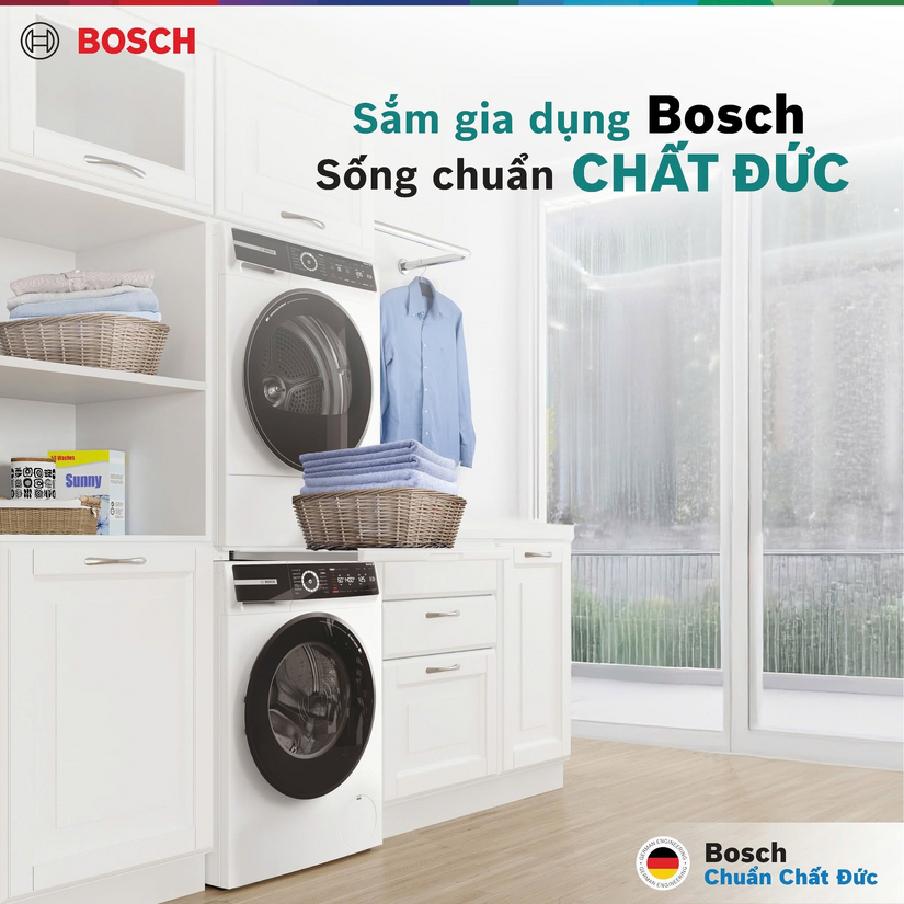 5 băn khoăn thường gặp trước khi mua máy giặt và máy sấy Bosch