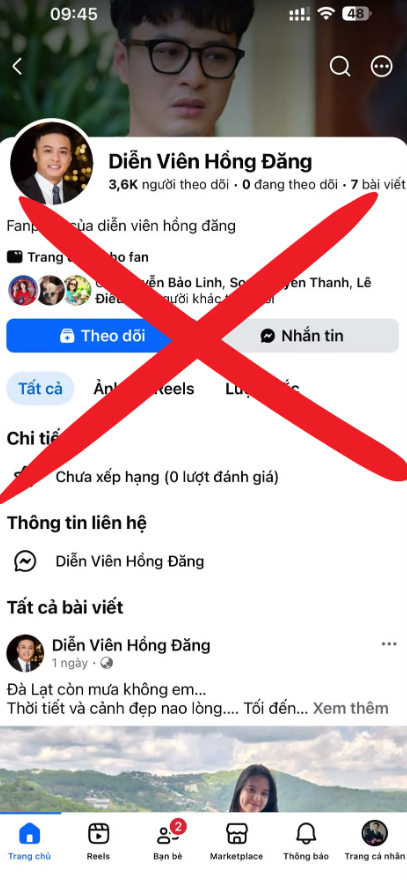 Hồng Đăng thông báo khẩn